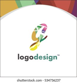 Creative Letter G Logo design vector template. Friendly funny ABC Typeface. Colorful Alphabet collection. Type Characters Logotype symbols.