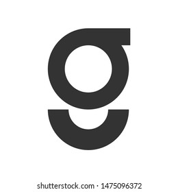 Creative letter g logo icon vector