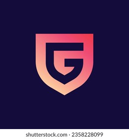 Plantilla de logotipo de letra de creación g