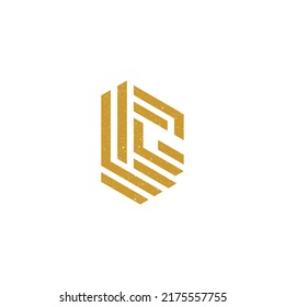 Creative Letter G Monogram Logo Design Icon Template Gold and White Background