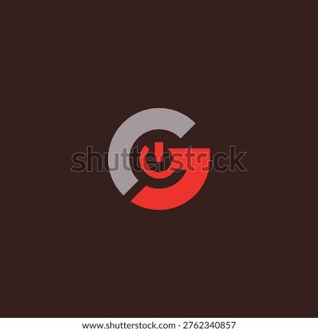 Creative Letter G With Power Icon Vector Illustration for Technology Business.