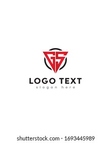 Creative letter G and S logo template, vector logo for business and company identity 
