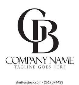 Creative letter GB or BG vector logo design for luxury, fashion, jewelry, boutique, and startup