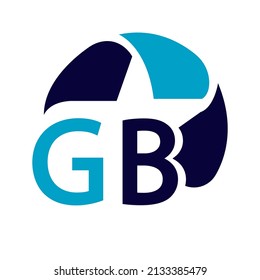 creative letter GB logo. Abstract business logo design template. modern Letter AB Logo template.