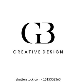 Creative letter GB logo design vector template