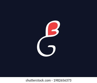 creative letter GB logo design vector template