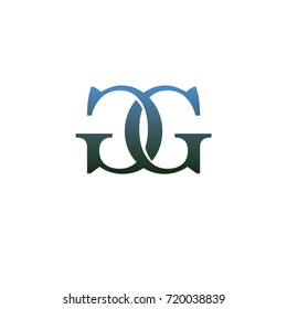 Creative Letter GG element logo Design
