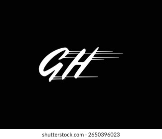 Plantilla creativa del diseño del logotipo de GH