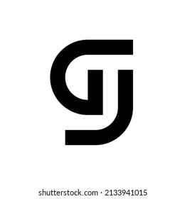 Creative letter GJ monogram logo template