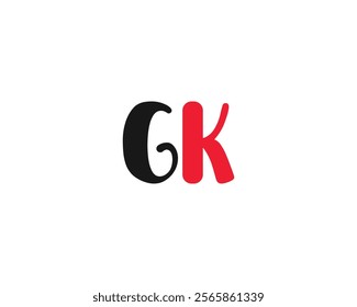 creative letter GK logo design for company