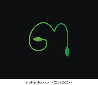 creative letter GM logo design template