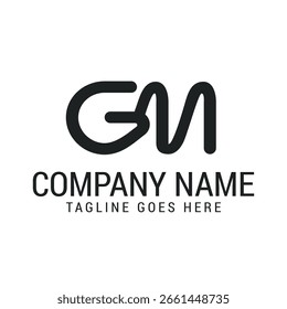 Creative Letter GM or MG Modern Minimalist Vector Logo Design Templates for Startups