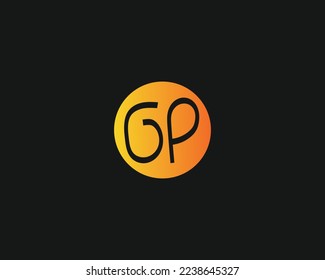 creative letter GP logo design vector template