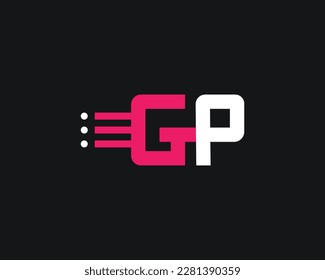 creative letter GP logo design vector template