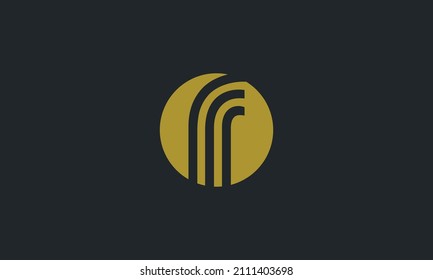 Letra creativa I líneas gráficas diseño del logotipo del icono del alfabeto