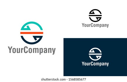 Creative letter GS logo design template. Simple minimalist template graphic illustration. Creative vector emblem, for icon or design concept.