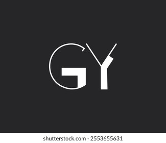 creative letter GY logo design template