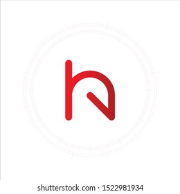 Creative Letter H Logo Design Element. Circle concept symbol suitable for logo company.
