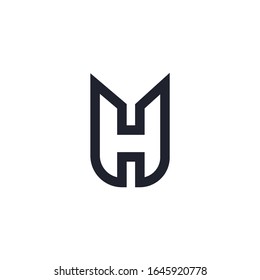 diseño del logotipo de letra creativa h