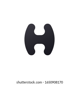 diseño del logotipo de letra creativa h