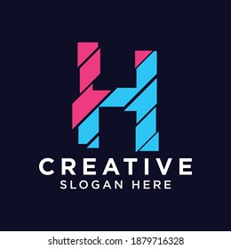 Creative Letter H Logo design vector template.