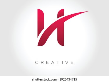 Design-Vektorvorlage für Creative Letter H-Logo. Farbige Alphabet-Kollektion. Geben Sie Zeichen Logotype Symbole ein.