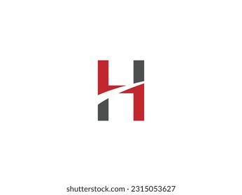 Creative letter h logo design vector