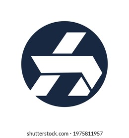 creative letter H logo icon illustration design template