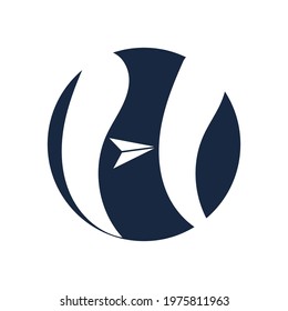 creative letter H logo icon illustration design template