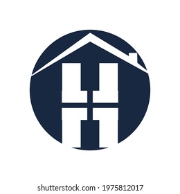creative letter H logo icon illustration design template