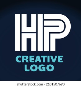 Creative letter H P Vector logo for Business Company, Brand Logo
