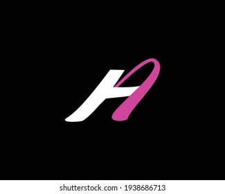 creative letter HA logo design vector template