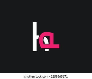 creative letter HA logo design vector template