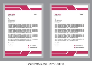 creative letter head design for
