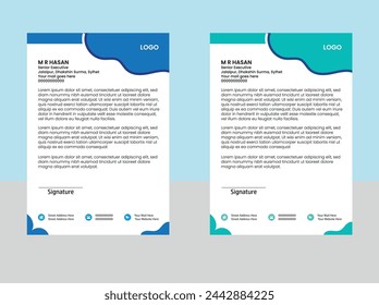 Plantilla de diseño de cabeza de carta creativa