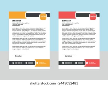 Creative Letter Head Design Template