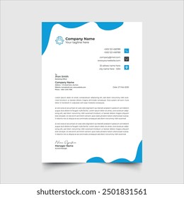 Plantilla de diseño de cabeza de carta creativa  