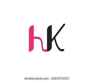 creative letter HK logo design vector template
