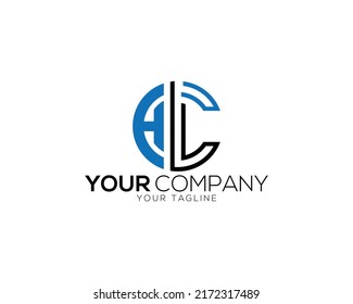Creative Letter HLC And HCL Logo Design Idea Vector Symbol illustration.