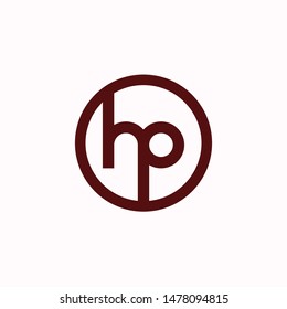 Creative Letter Hp Logo Design Idea Stock Vector (Royalty Free ...