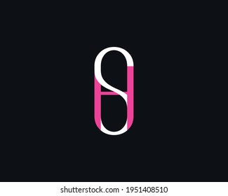creative letter HS logo design vector template