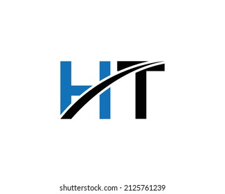 Creative Letter HT Logo Design Premium Concept Vector Symbol Template.