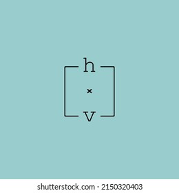 creative letter HV logo design concept for sale in high quality professional design.