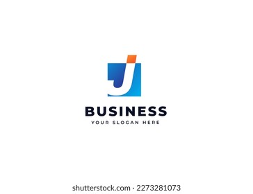 Creative letter J elegant logo design concept. Initial symbol for corporate business identity. Alphabet vector element