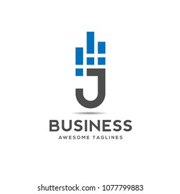 creative Letter J logo design template 