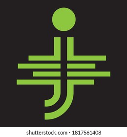 Creative Letter J Logo Design Icon. Modern Letter Logo, Vector