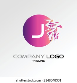 Creative Letter J logo design Vector Logo Illustration Graphic Design Element
