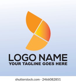 Diseño creativo del logotipo de la letra J. Símbolo Abstractas del logotipo del App digital