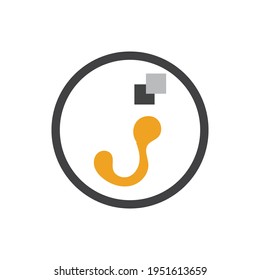 creative letter J logo vector illustration design template