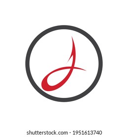 creative letter J logo vector illustration design template